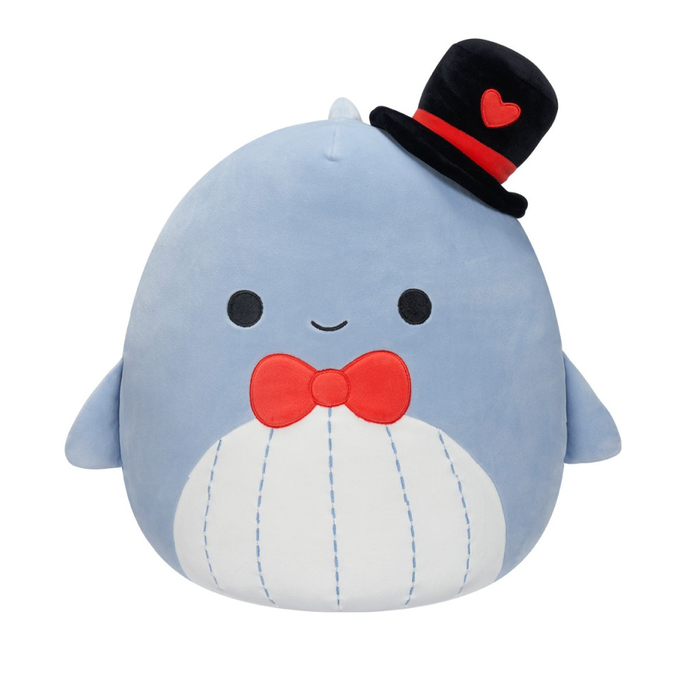 М'яка іграшка SQUISHMALLOWS  -  СИНІЙ КИТ САМІР (30 cm)