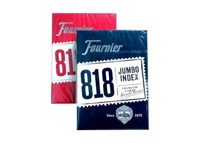 Fournier Карти гральні Fournier 818 Jumbo Index (red, blue) (Р_КИФ818)