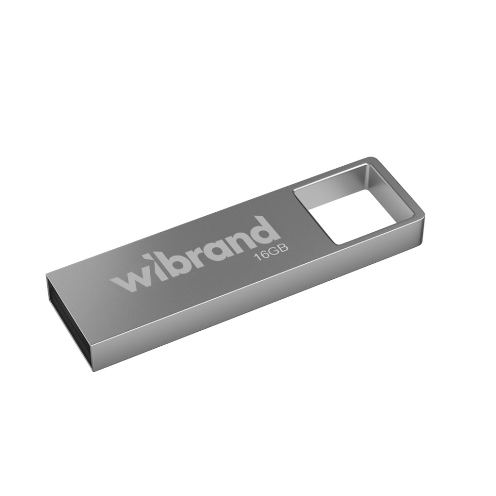 Флеш-накопичувач Wibrand USB 2.0 Shark 16Gb Silver (WI2.0/SH16U4S)
