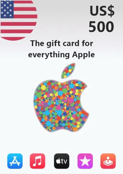 Подарункова карта iTunes 500 USD Gift Card | USA обліковий запис тільки (Ключ активації)