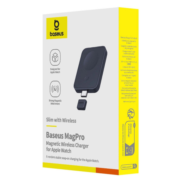 Бездротовий зарядний пристрій Baseus MagPro Magnetic Wireless Charger for E-Watch 2.5W Cosmic Black (P10264106123-00)