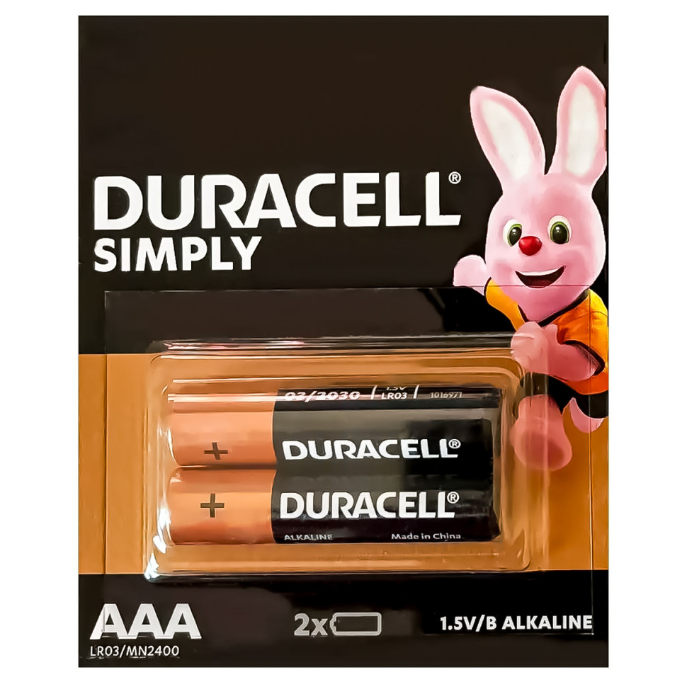Батарейка DURACELL LR03 (АAA) MN2400 1x2 шт (157185)