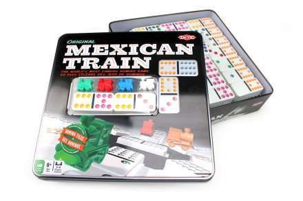 Настільна гра Tactic Мексиканський Поїзд (у метал. коробці) (Mexican Train) (54005)