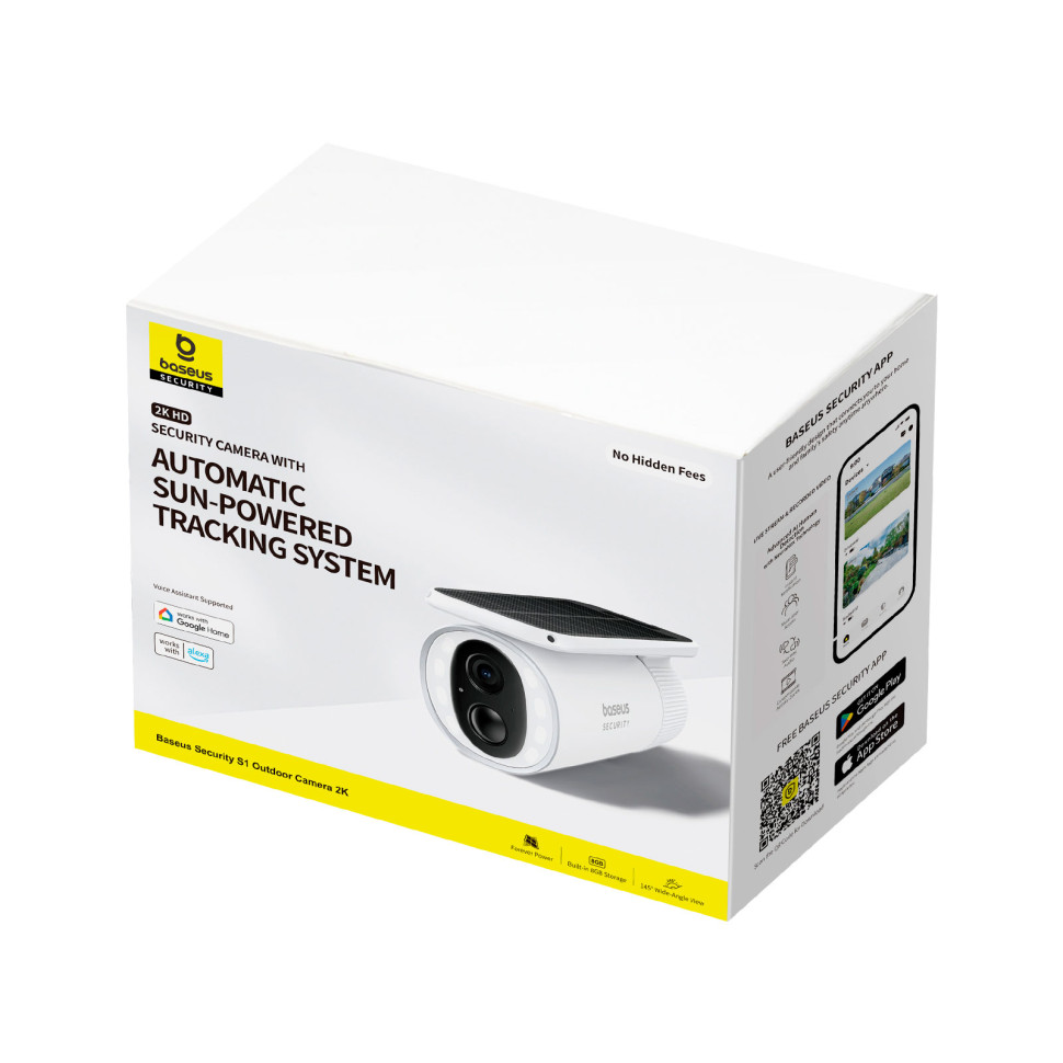IP-камера відеоспостереження Baseus Security S1 Outdoor Camera 2K White (S0SW002130)