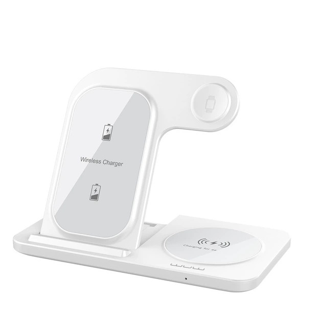 Бездротовий зарядний пристрій WUW-C250 3 in 1 desktop foldable wireless charger (WUW--C250)