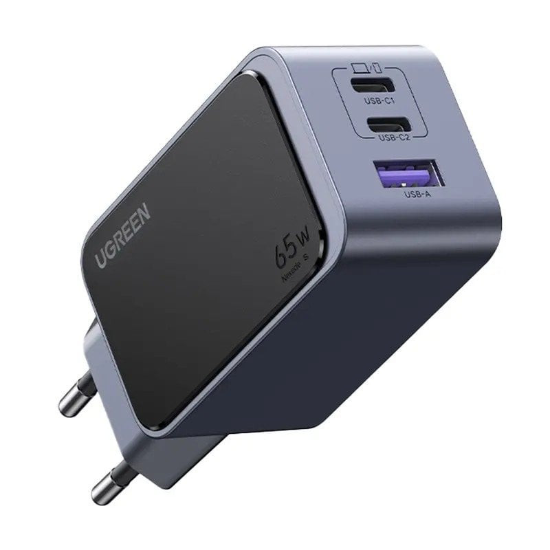 Мережевий зарядний пристрій UGREEN Nexode S 65W 3-Port GaN Fast Charger EU (UGR-35042)