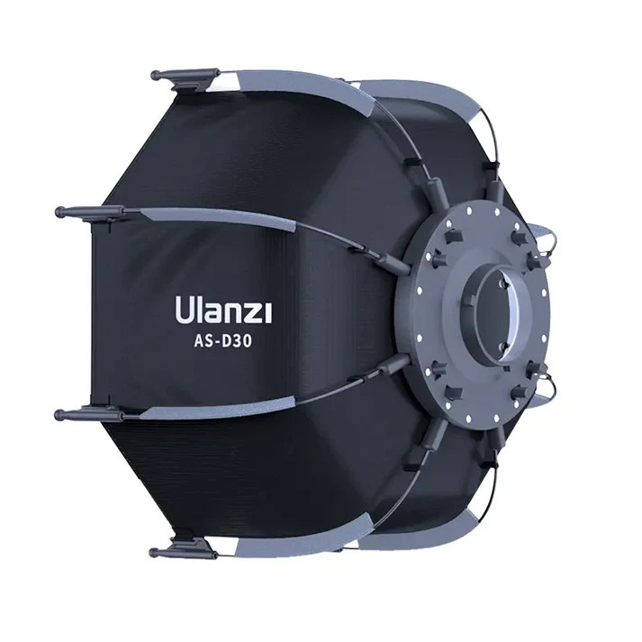 Софтбокс Ulanzi 30cm Octagonal Softbox with Mini Bowens Mount and Grid (UV-L083GBB1 AS-D30) (L083GBB1)