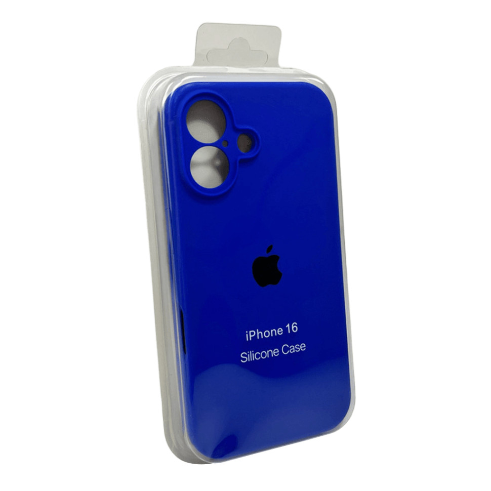 Чохол для смартфона Silicone Full Case AA Camera Protect for Apple iPhone 16 45,Shiny Blue (FullAAi16-45)