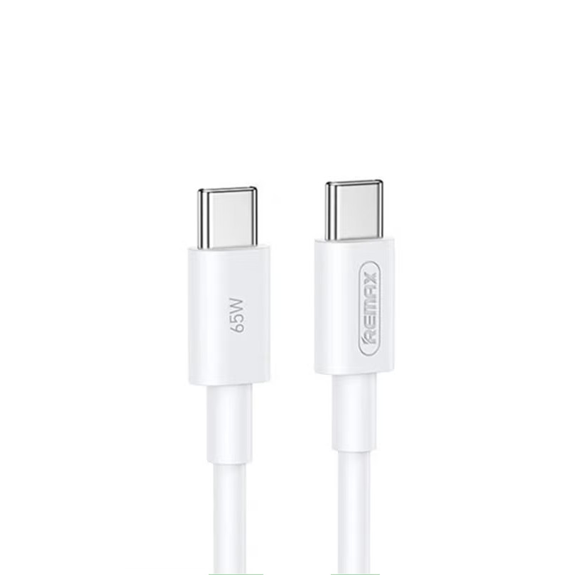Кабель REMAX Marlik Series 65W PD Fast Charging Data Cable RC-C021 C-C 1M White (6954851235736)