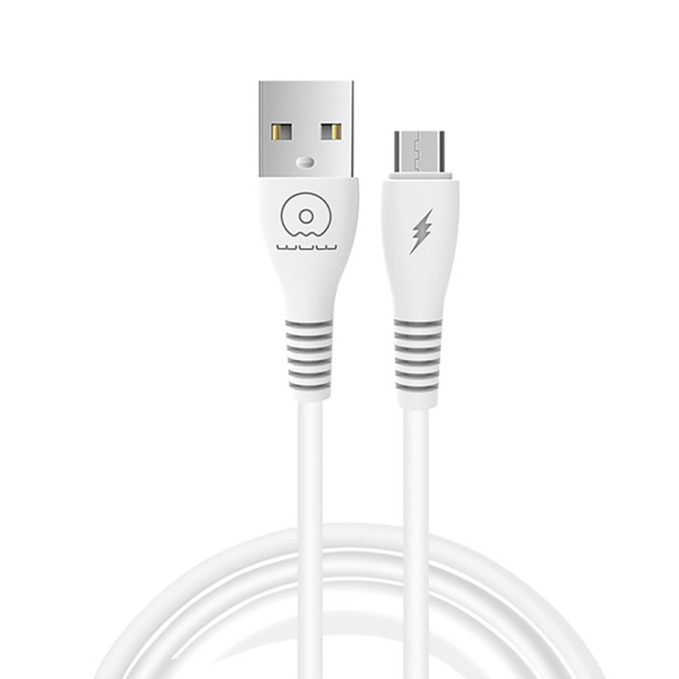 Кабель WUW-X195 USB Lightning 2,4А white (WUW-X195L)