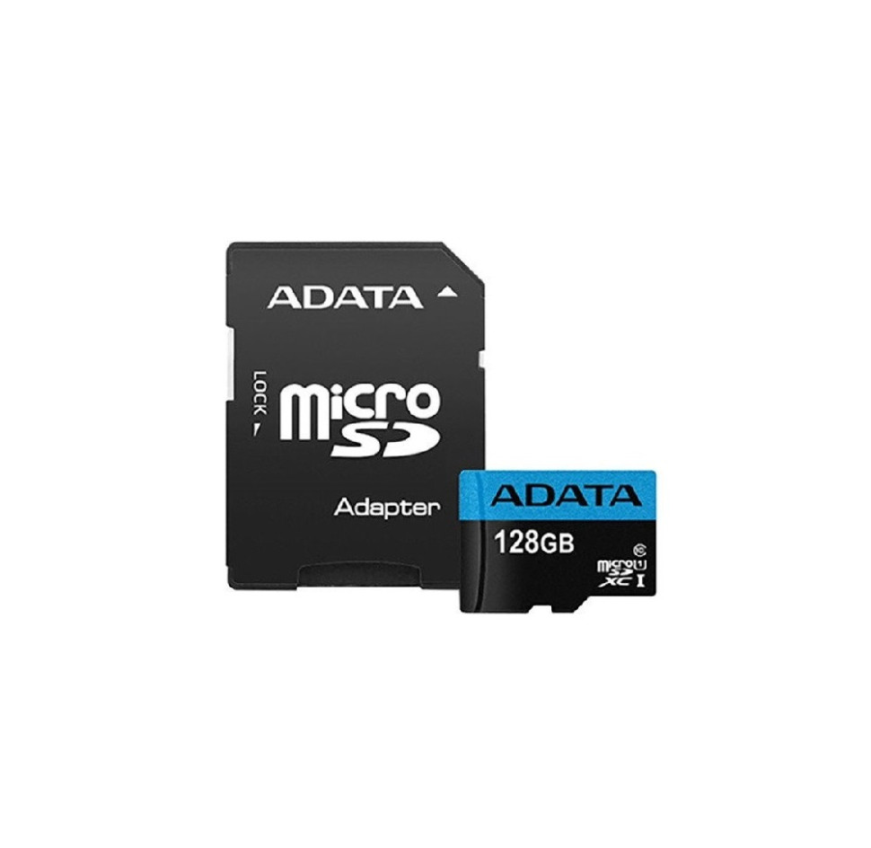 Карта пам'яті ADATA Premier microSDXC 128GB UHS-I (Class 10 / A1 / V10) (SD-адаптер у комплекті)