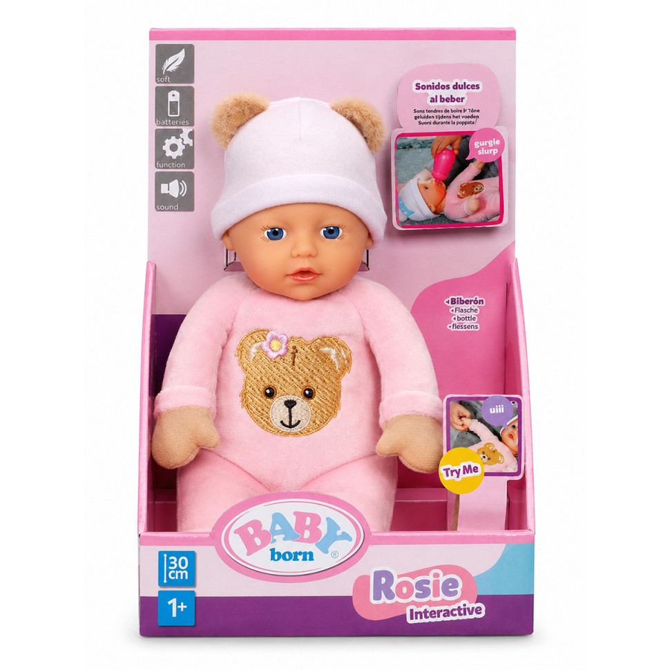 Інтерактивна лялька BABY BORN  -  РОЗІ (30 см)