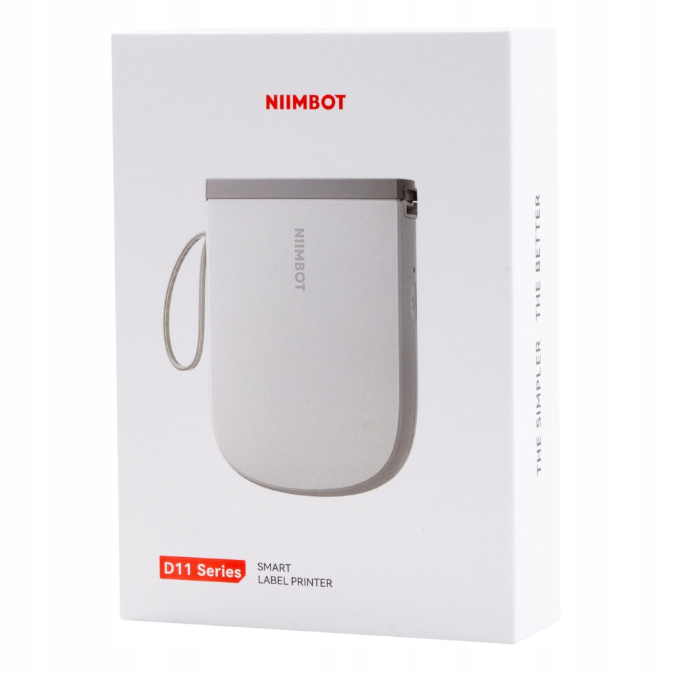 Портативний термопринтер наклейок Niimbot D11 H білий (Bluetooth, безчорнильний друк)