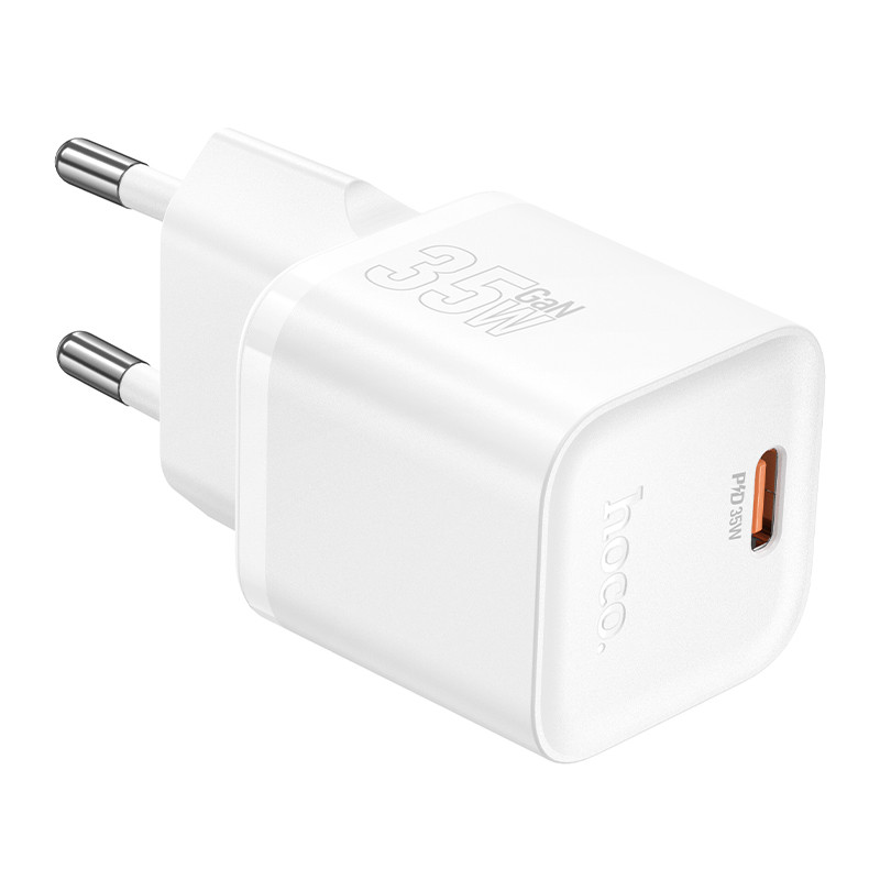 Мережевий зарядний пристрій HOCO N66 Ingenious single port PD35W charger White (6942007655231)