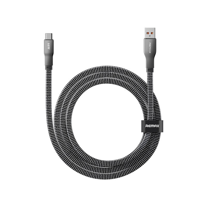 Кабель REMAX Pisces Series  Zinc Alloy Braided Data Cable CB37 1.2M (A-C)-66W (6954851262398)