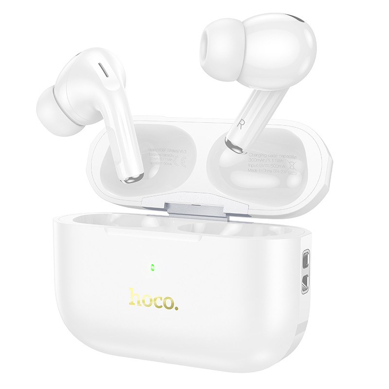 Бездротові навушники HOCO EW56 Plus Generoso true wireless ANC noise reduction BT headset White (6942007606707)