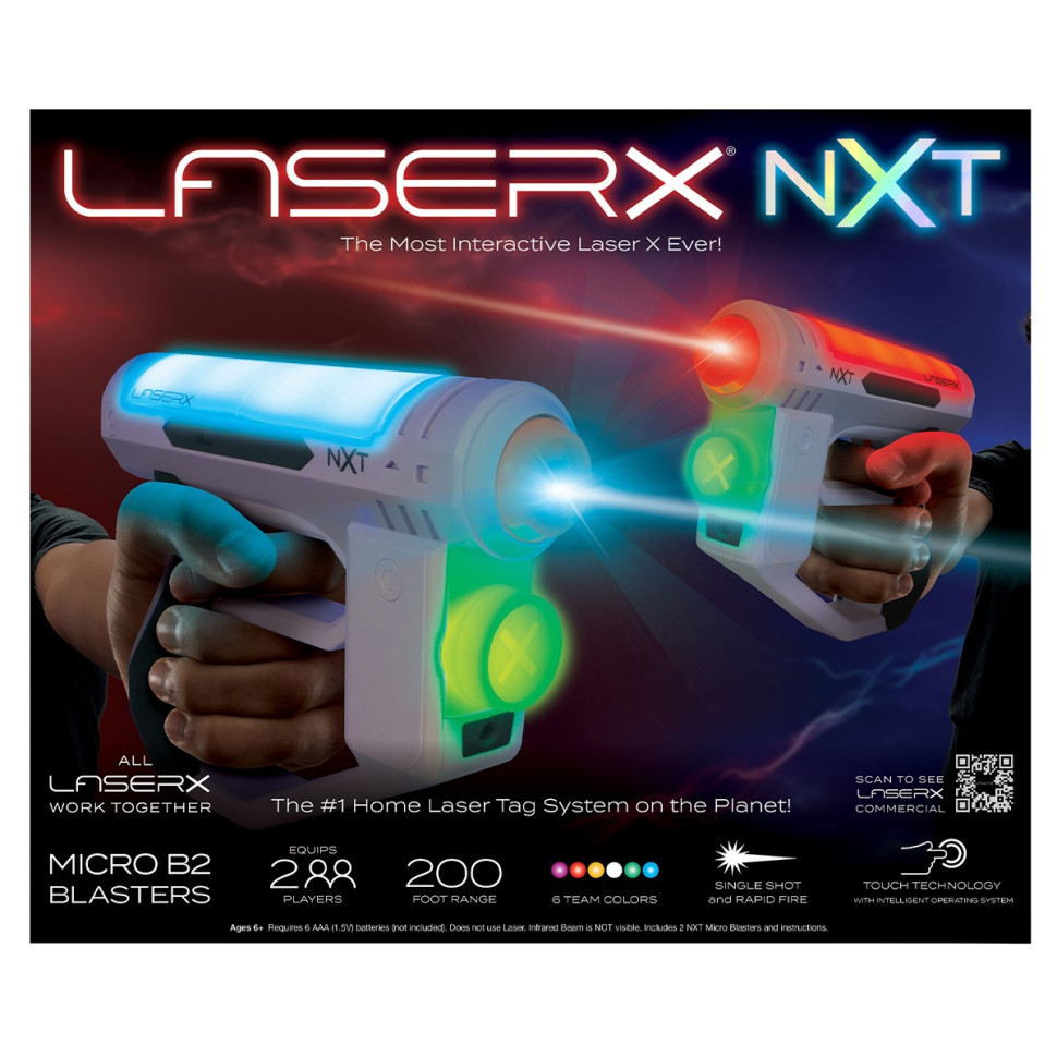 Набір для лазерних боїв  -  LASER X NXT MICRO ДЛЯ ДВОХ ГРАВЦІВ