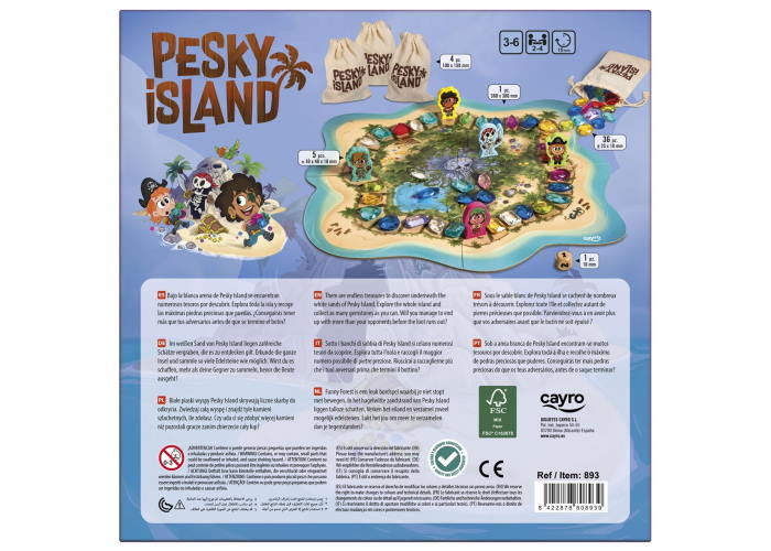 Настільна гра CAYRO Острів Непосидька (Pesky Island) (англ.) (893)
