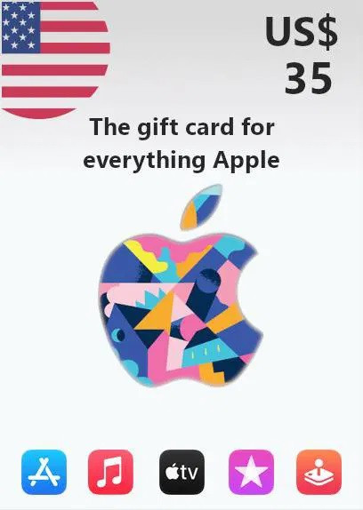 Подарункова карта iTunes 35 USD Gift Card | USA обліковий запис тільки (Ключ активації)