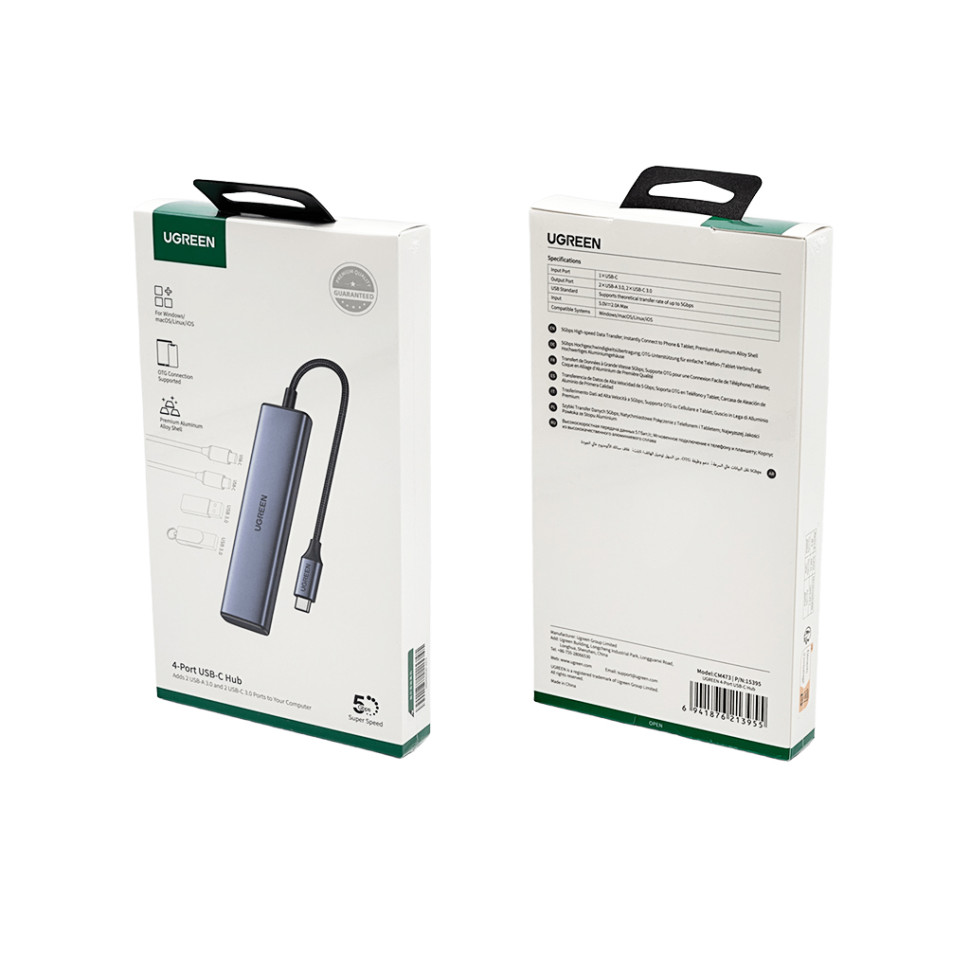 USB-хаб UGREEN 4-Port USB-C Hub (UGR-15395)