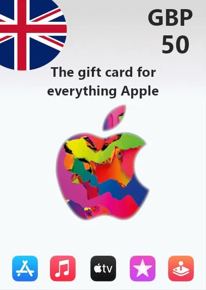 Подарункова карта iTunes 50 GBP Gift Card | United Kingdom обліковий запис тільки (Ключ активації)