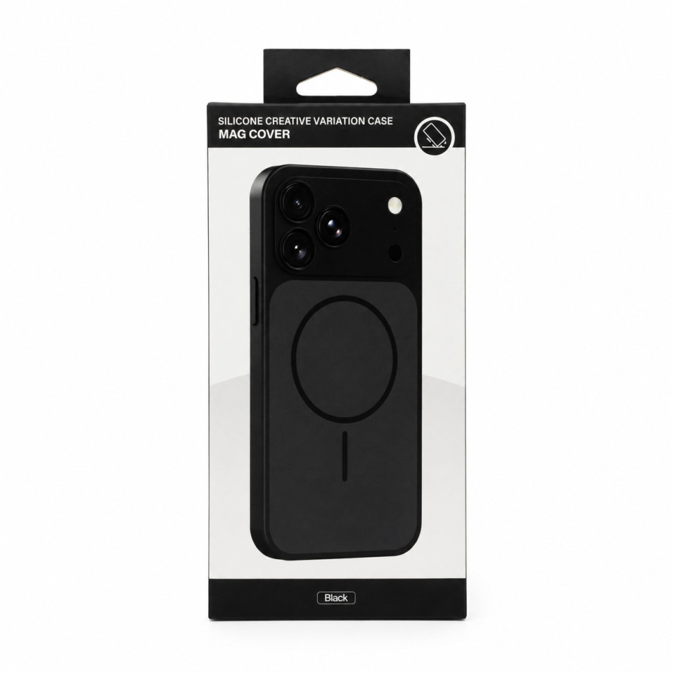 Чохол для смартфона Silicone Creative Variation Case MAG COVER Apple iPhone 15 Pro Max 1,Black (MagCOViP15PM-1)