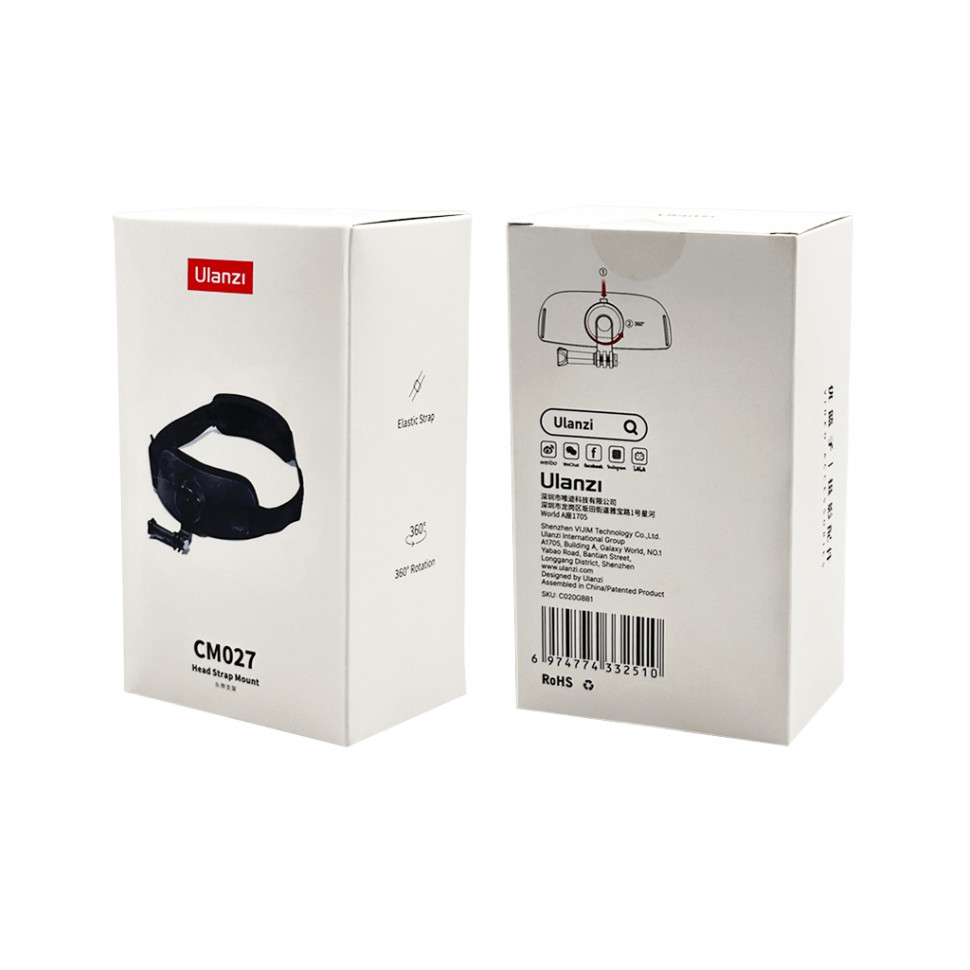 Кріплення Ulanzi Vijim CM027 Go-Quick II Head Strap Mount for GoPro and Phone (UV-C020GBB1 CM027) (C020GBB1)