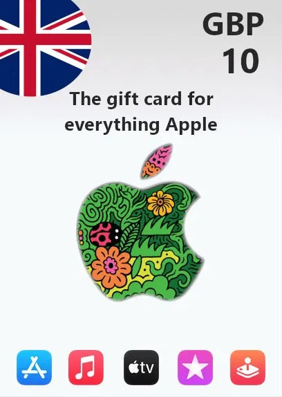 Подарункова карта iTunes 10 GBP Gift Card | United Kingdom обліковий запис тільки (Ключ активації)